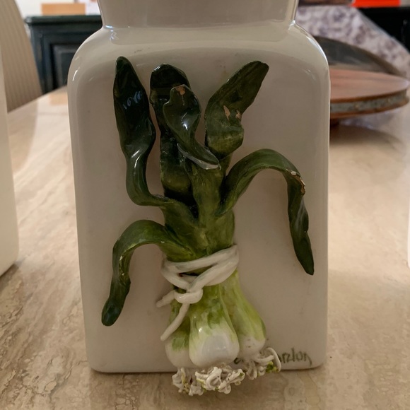 Eva Gordon Signed Canisters For Flower, Sugar etc - Picture 9 of 9